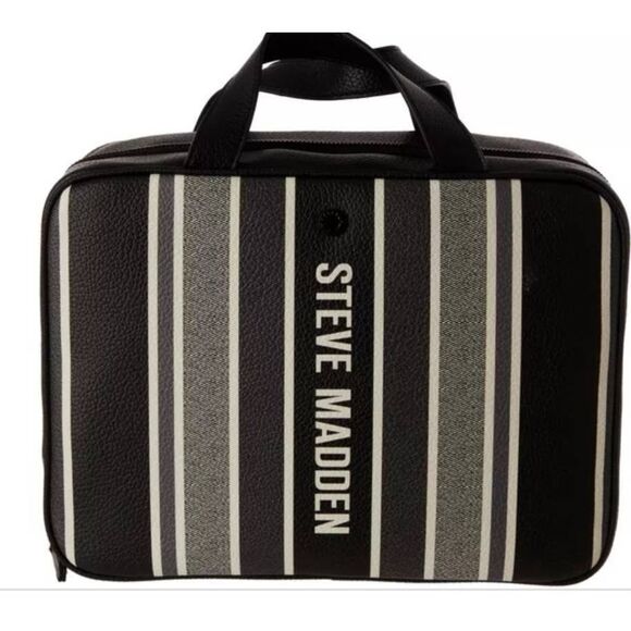 Steve Madden Logo Stripe Weekender Cosmetic Case - Picture 2 of 9